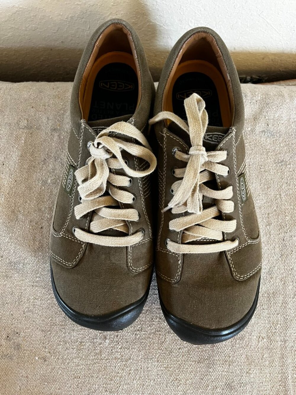 Keen Men's Austin Canvas Oxford  Safari Canvas Outdoor Shoes Sz 13 - Picture 9 of 11